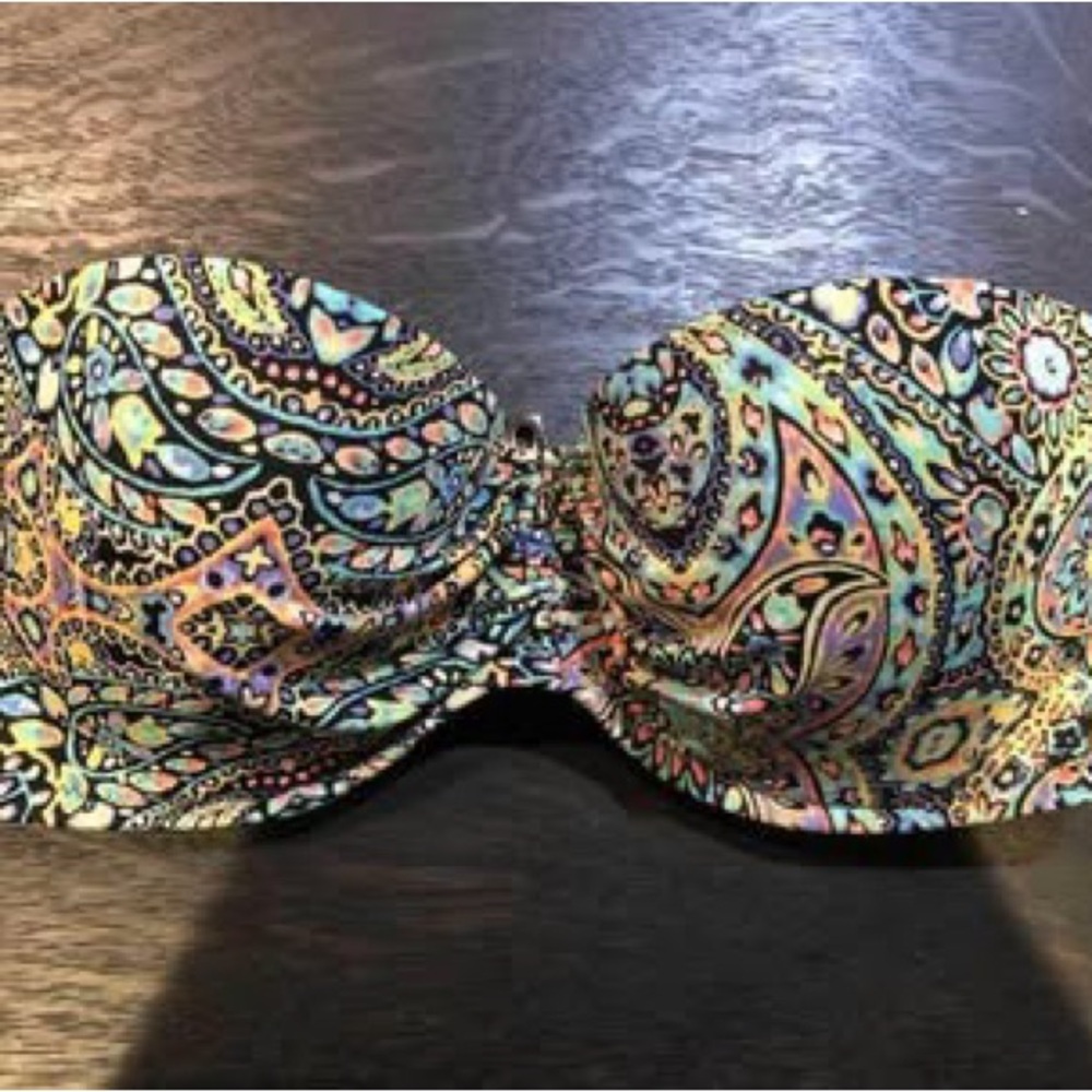 Victoria's Secret Multicolor Paisley Bikini Top